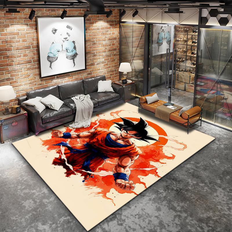 Son Goku Carpet Rug For Living Room Bedroom Home Sofa Decoration Kids Play Nonslip Floor Mat