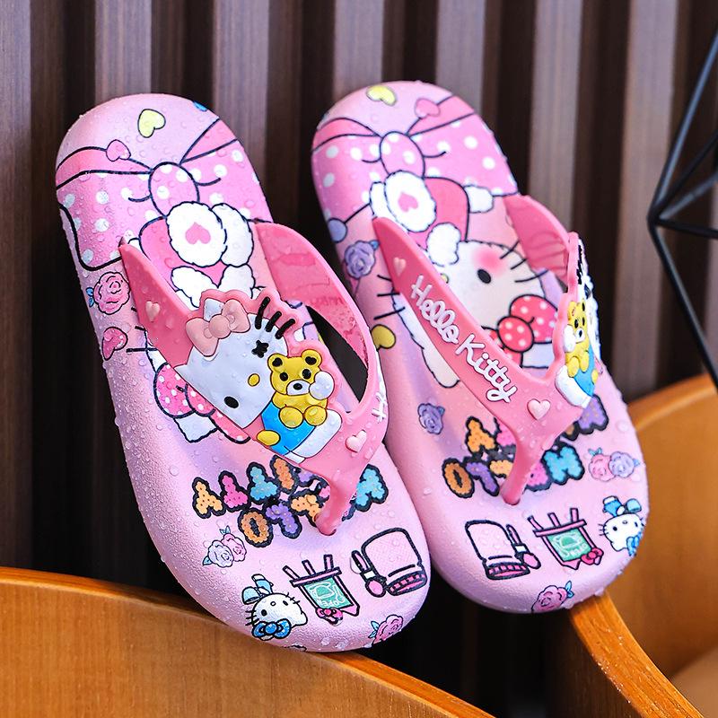 Entzückende rutschfeste Flip-Flops für Mädchen im Alter von 2-8 Jahren – Weiche Sommersandalen für Zuhause oder den Strand