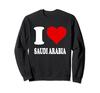Rotes Herz Ich liebe Saudi-Arabien Sweatshirt