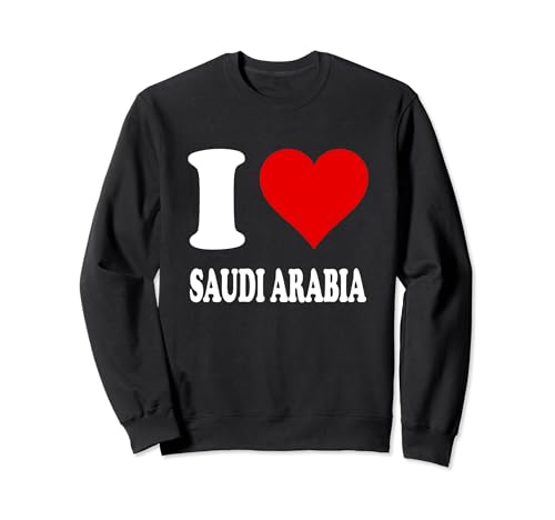 Red Heart I Love Saudi Arabia Sweatshirt
