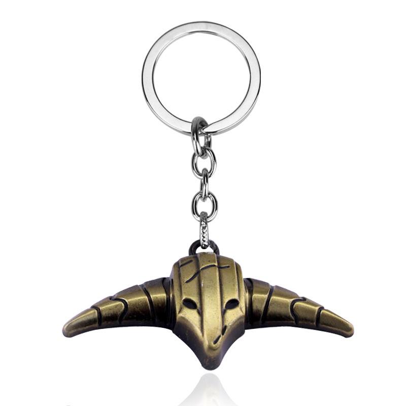 DOTA2 Weapon Model & Portal Scroll Pendant Necklace with Dota Logo Keychain