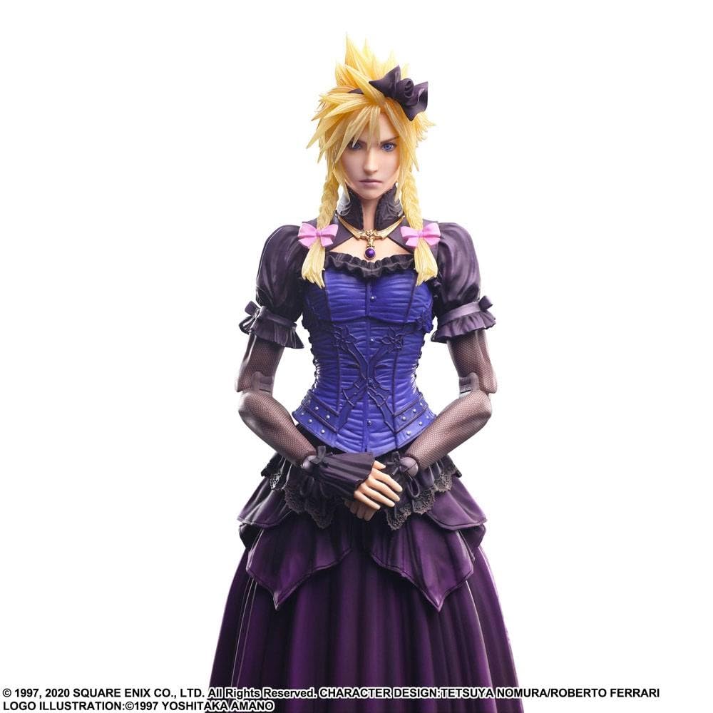 Final Fantasy VII Remake PLAY ARTS Kai Cloud Strife Dress PVC Painted Movable Figure Ver.
