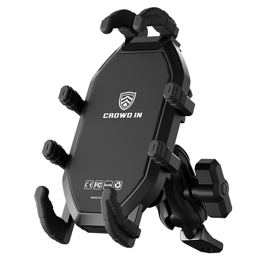 

WUPP CS-2072B1 Motorcycle Rearview Mirror Phone Mount Anti-Theft Cellphone Holder Type A