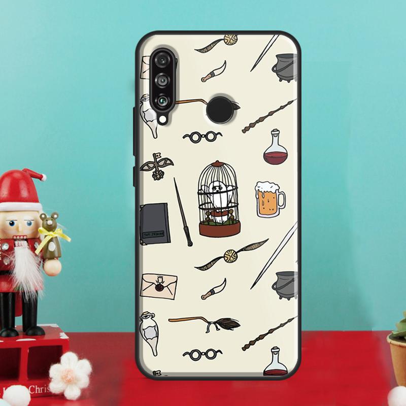 Cartoon Owl Collage For Huawei Nova 9 10 SE 12i 11i 8i 12s Y90 Y60 Y70 Y72 Y61 Y91 P20 P40 P30 Lite P60 Pro Case