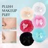 Plush Makeup Puffs Professional Bowknot Round Cosmetic Soft Fluffy Loose Powder Puff Cute Bow Sponge Foundation Makeup Beauty