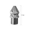 Cleaning Nozzle Pressure Washer Drain Sewer Cleaning Pipe Spray Nozzle 4 Jet