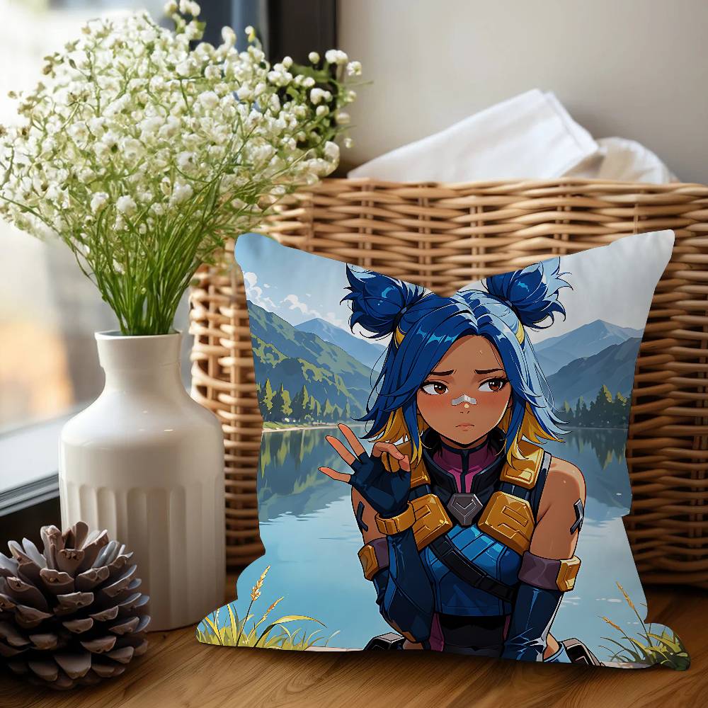 NEON V-VALORANT Kissenbezug Kissenbezug Polsterung Sofa Dekokissen Heimdekor Kissenbezug