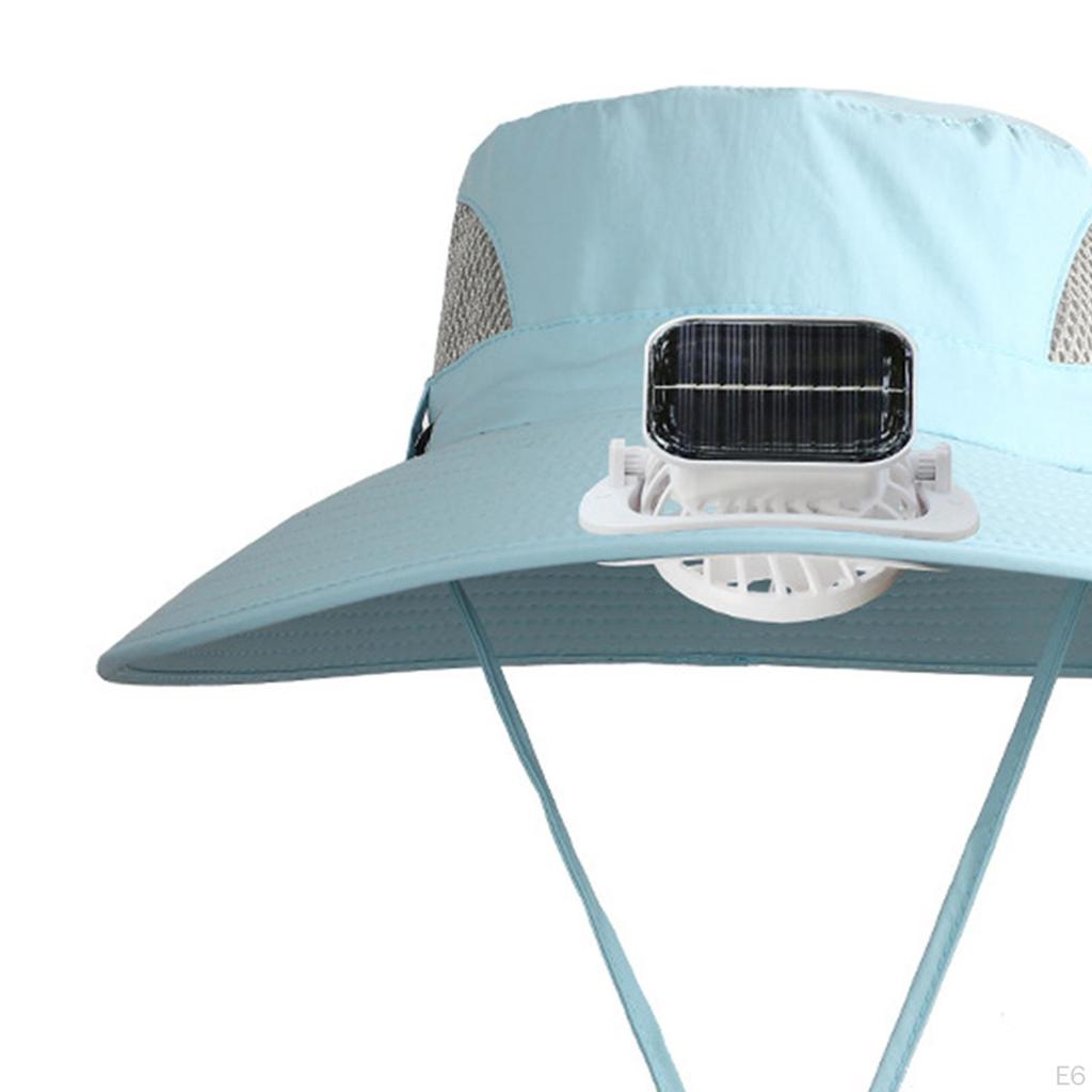 Kids Solar Fan Sun Protection Hat Breathable Cooling Rechargeable for Summer