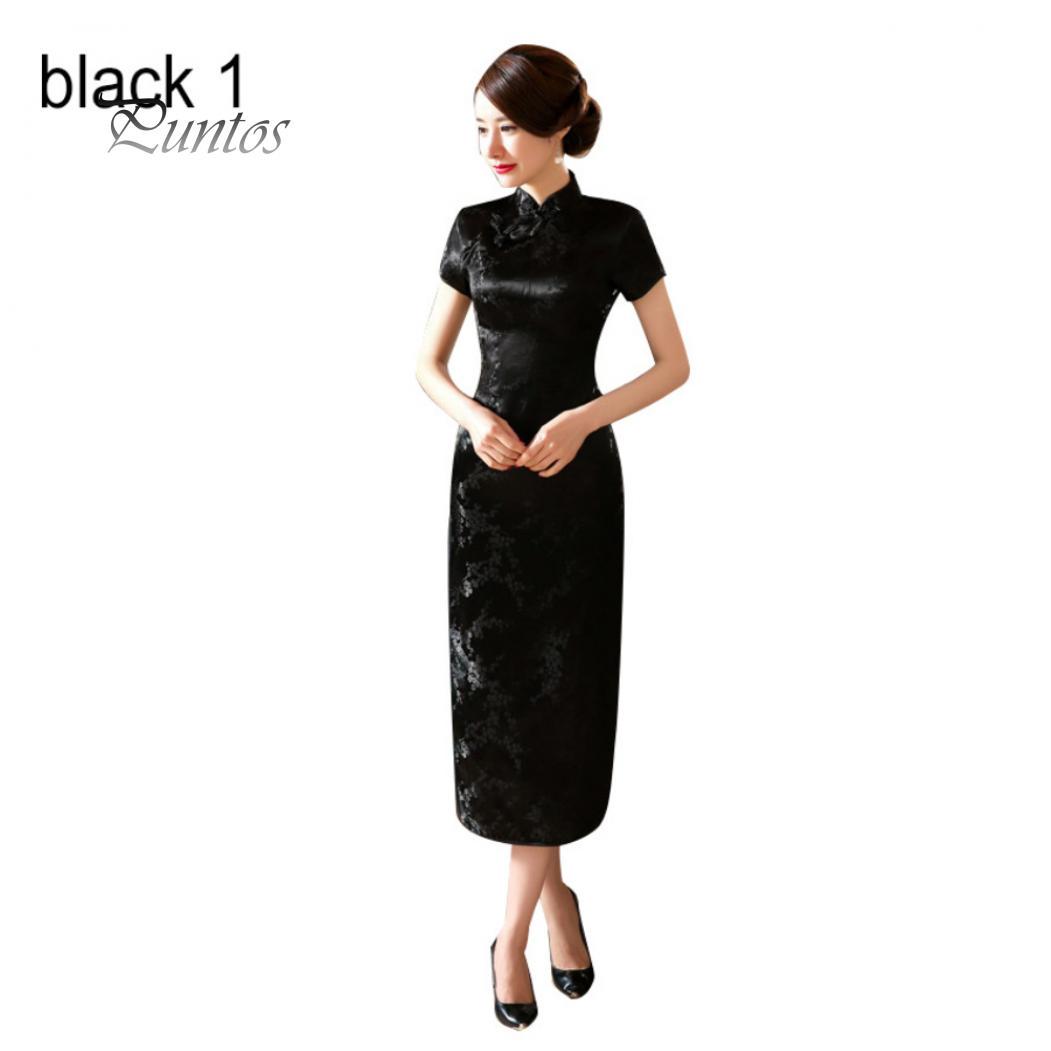 

Традиционное китайское женское длинное вечернее платье подружки невесты Cheongsam с короткими рукавами XXL