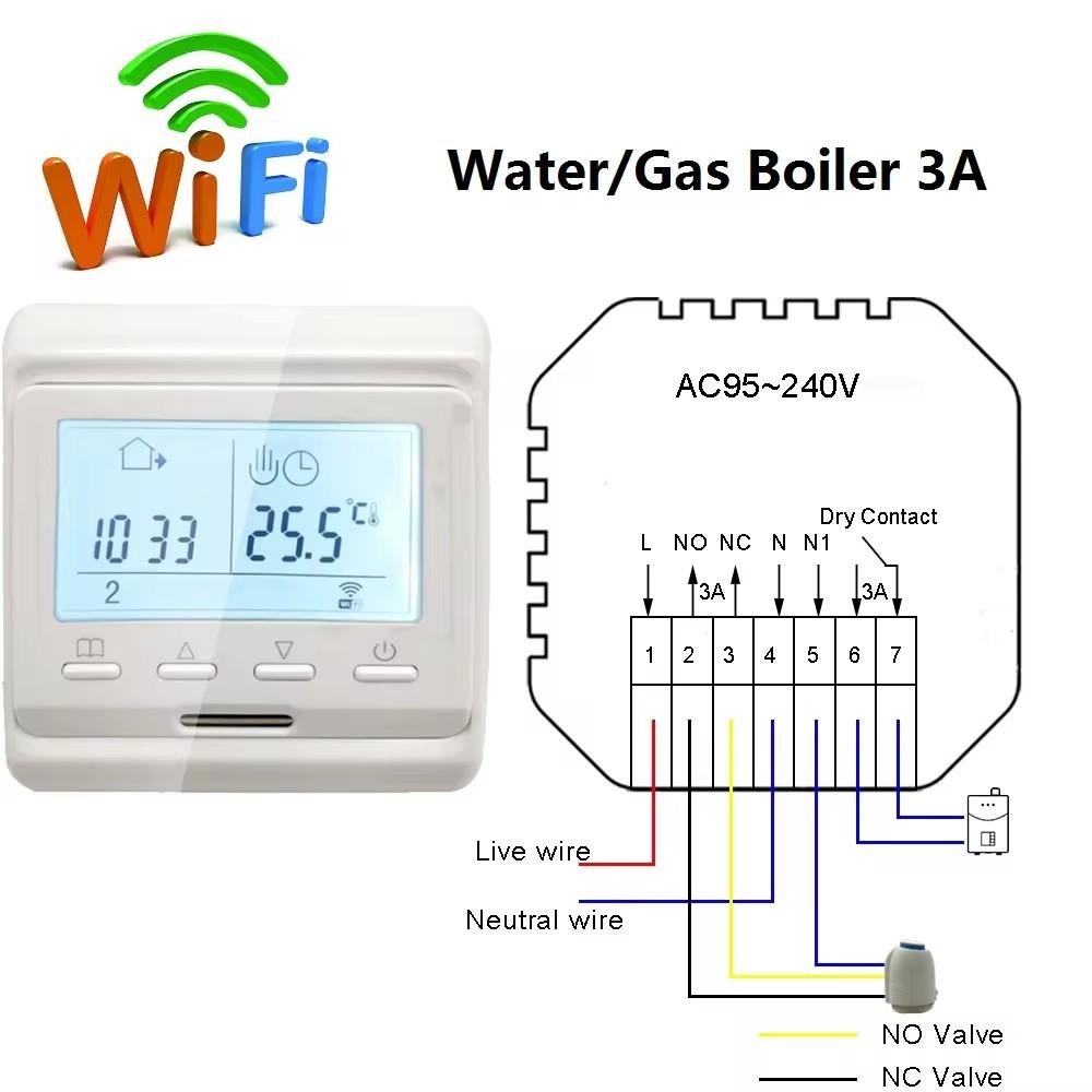 1PC Temperature Controller MINCO HEAT Programmable Tuya Smart WiFi Thermostat for Electric Floor/Water/Gas Boiler