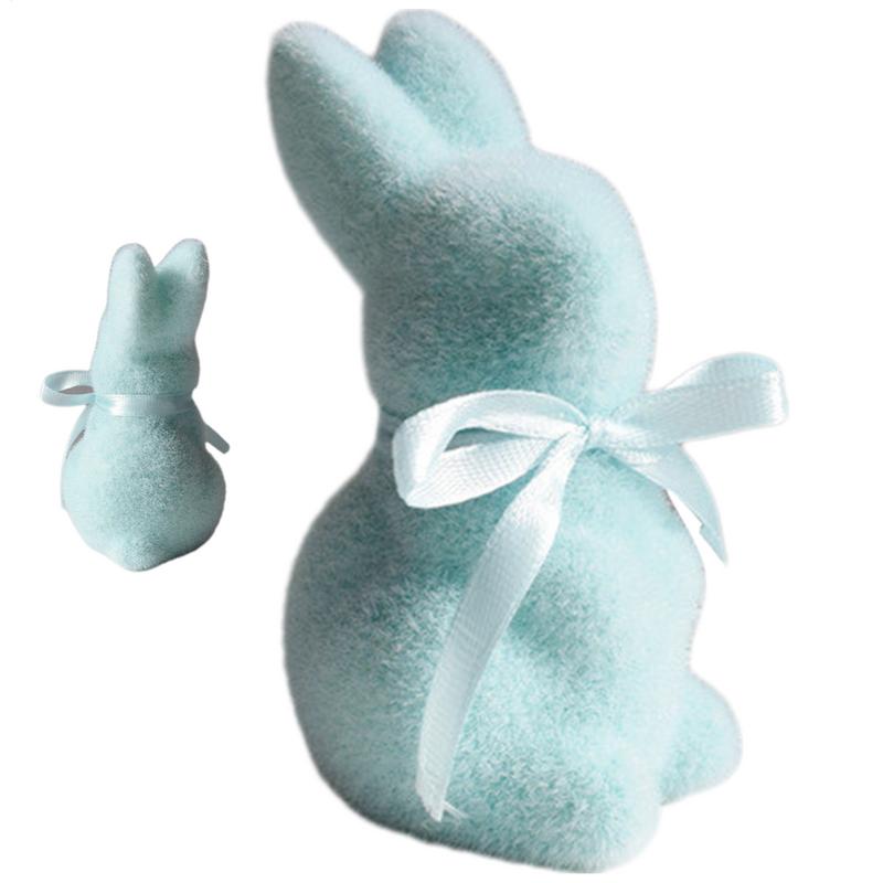 Easter Moss Rabbit Decor Garden Table Decorations Decorative Statue Outdoor Easter DIY Home Party Decorations Kids Gift