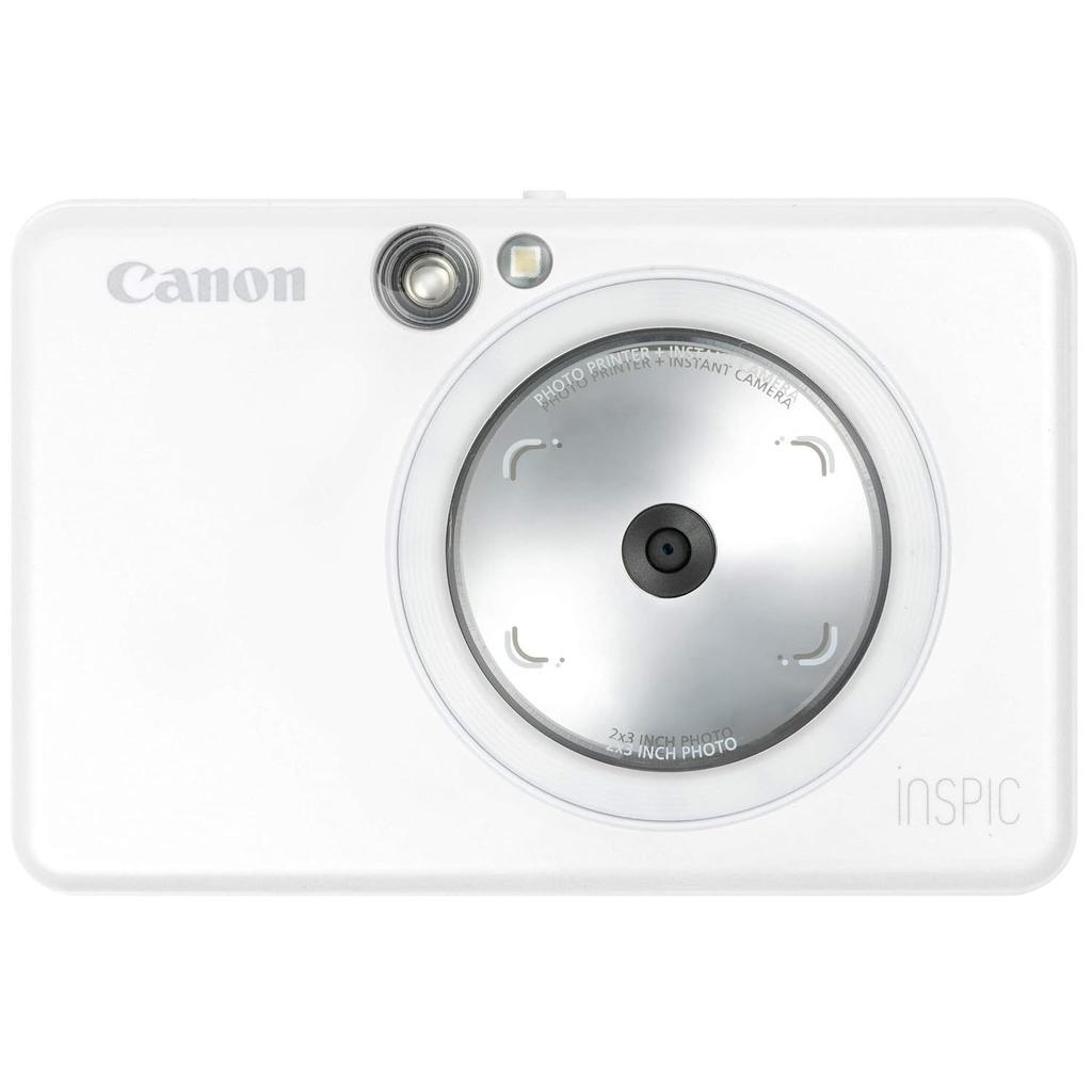 Canon Instant Camera Smartphone Printer iNSPiC ZV-123-PW Pearl White
