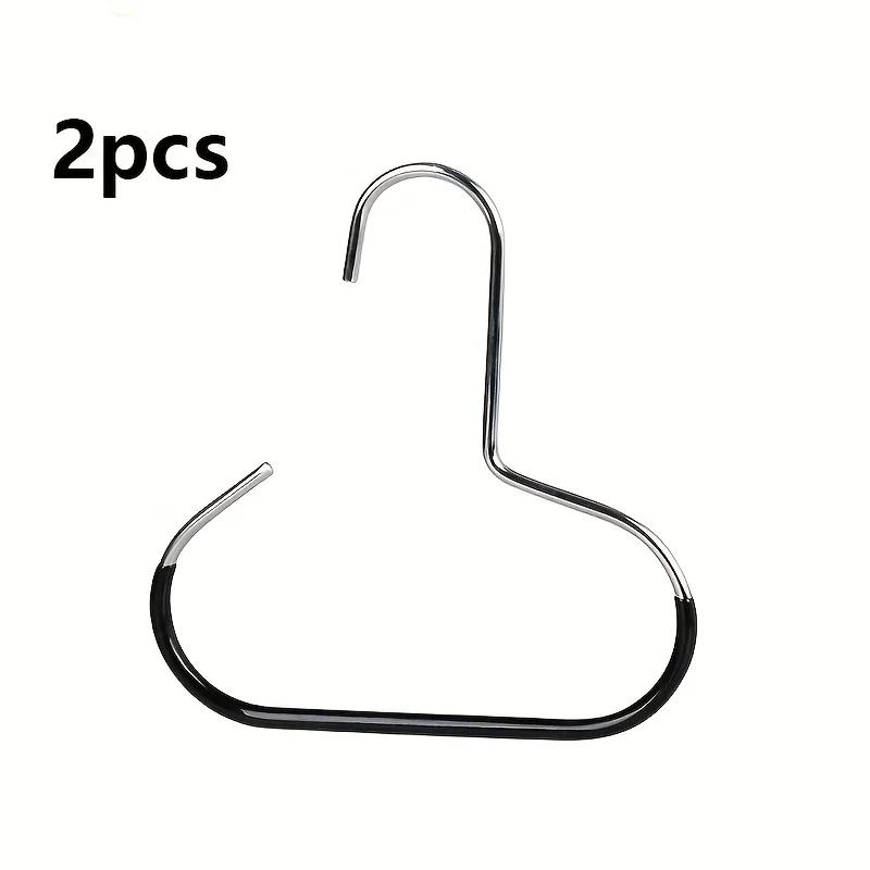 

2pcs Versatile Manganese Steel Round Hook Perfect for Hats Ties Scarves Bags Strong Load Bearing Non Deformable Hanger