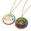Turntable Painter Palette Artist Gift Aesthetic Artwork Fashion Necklace Pendant