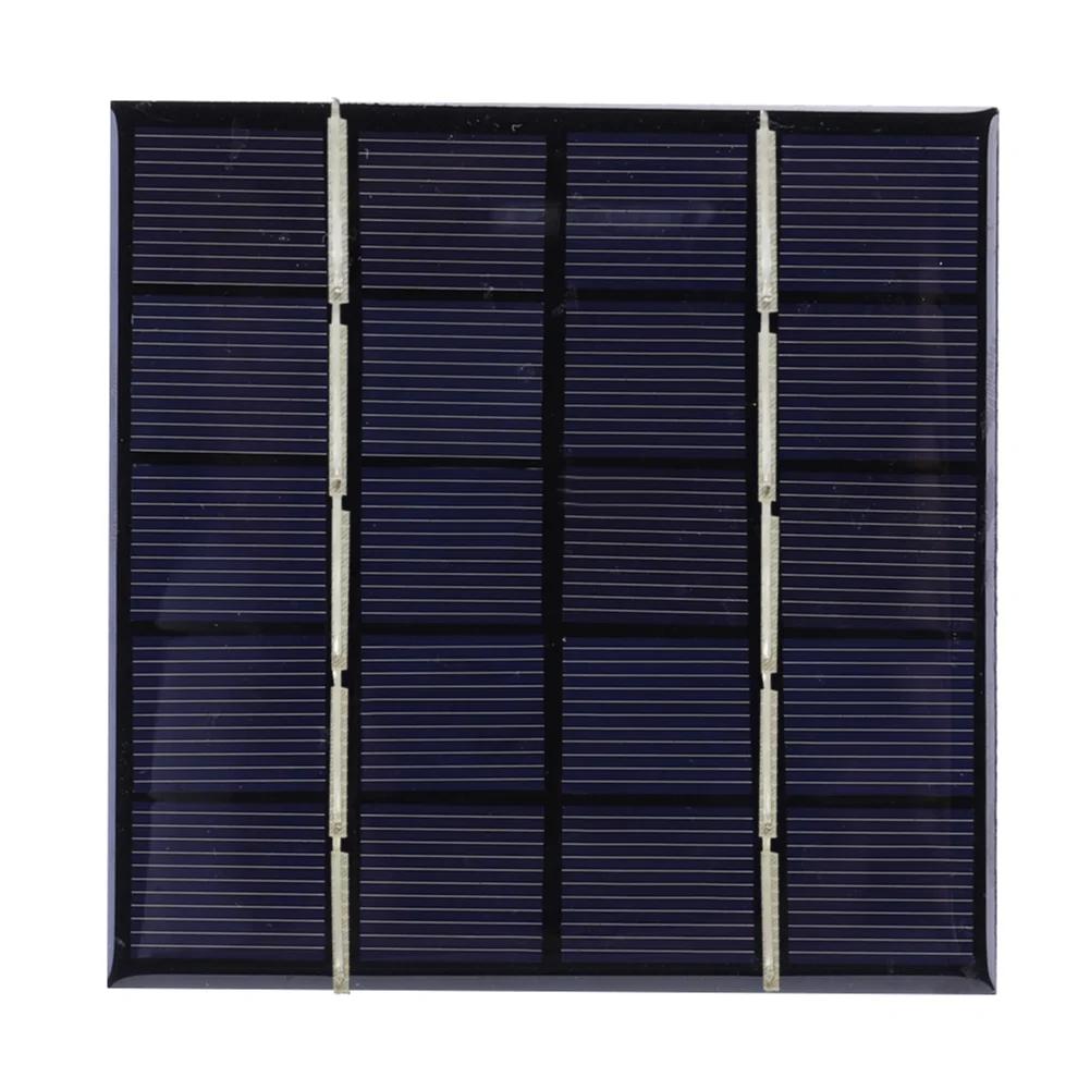 3/5W 5/12V Small Solar Cell with Cable Solar Panel DIY Polysilicon Solar Epoxy Cell Charger for 9-12V Battery/Mobile Phone