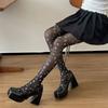 1/2 Pairs Fashionable Elegant Women's Socks Sweet Star Printed Silk Stockings Spring Summer Cute Versatile Breathable Pantyhose