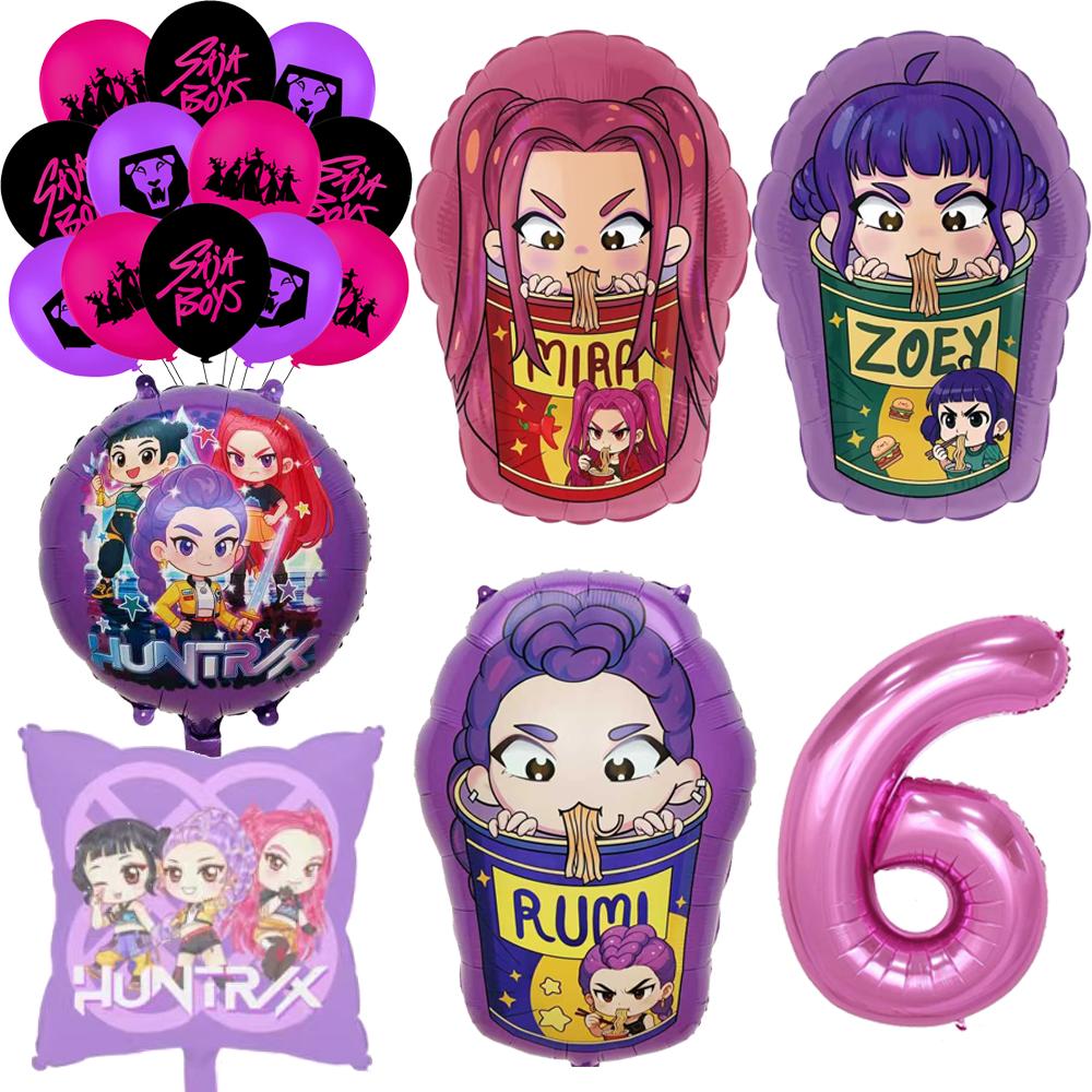 Idol Boy Kpops Demoni Vânător Petrecere de Ziua Decor Veselă De Unică Folosință Față de Masă Pahar Farfurie Balon Petrecere Baby Shower Consumabile