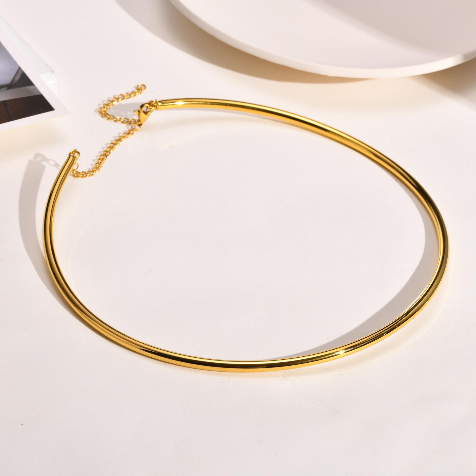

Gold Plated Stainless Steel Women s Necklace, 4mm, NC-1185