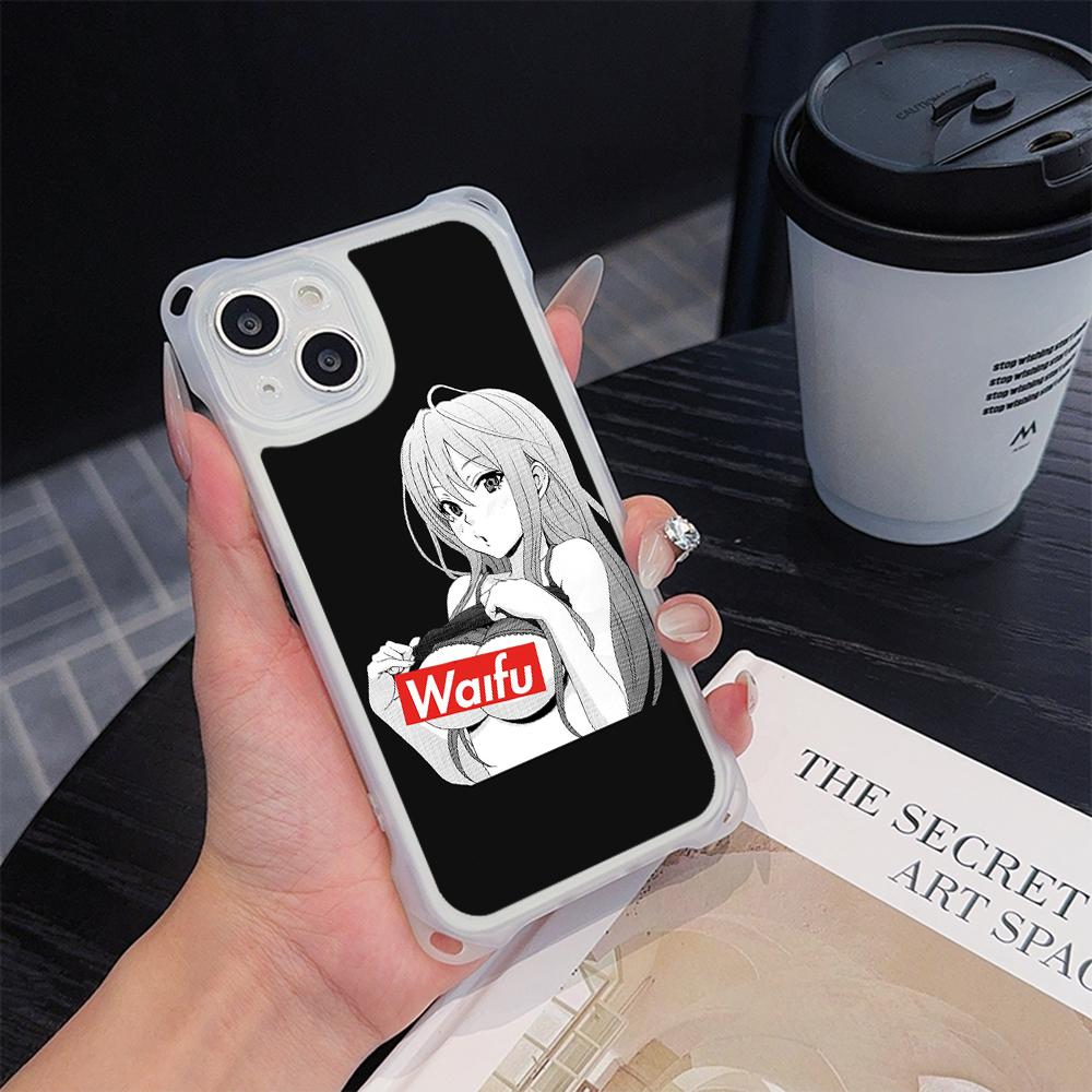

Ae81 Hentai Harajuku Anime Girl art Мягкие чехлы для телефонов iPhone 16 15 14 13 12 11 Pro Max 8 Plus с ремешком на запястье, защитным шнурком для углов, задней крышкой for iPhone 16 Pro Max