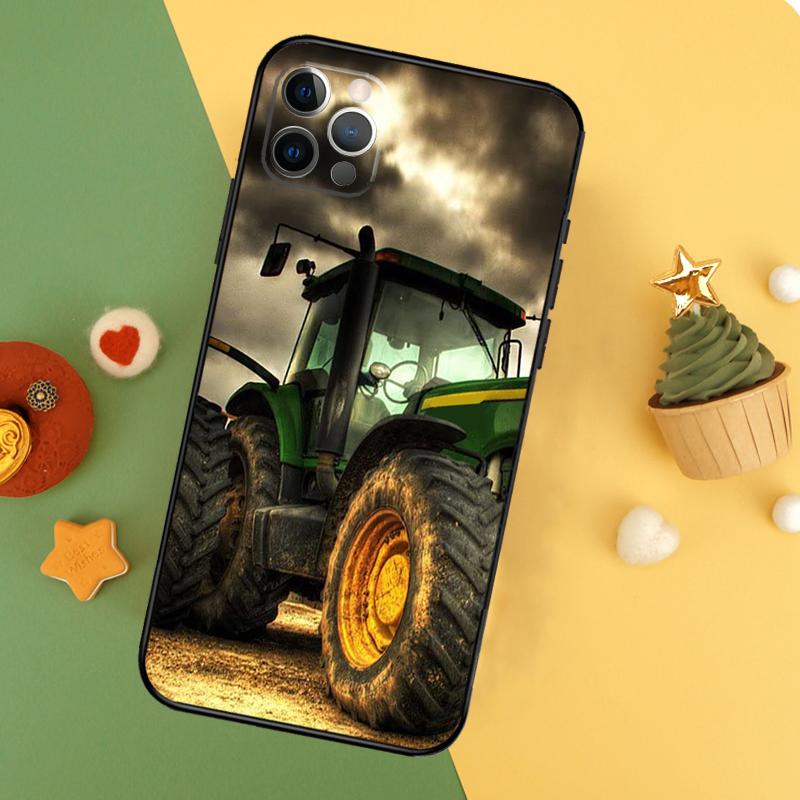 Farm Vehicle Tractor Phone Case For iPhone 17 17Air 16 15 14 13 11 12 Pro Max 12 13 Mini 16E Shockproof Cover