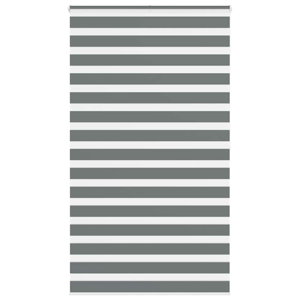Zebra Roller Blind, Dark Grey, Fabric Width 125.9Cm, Polyester