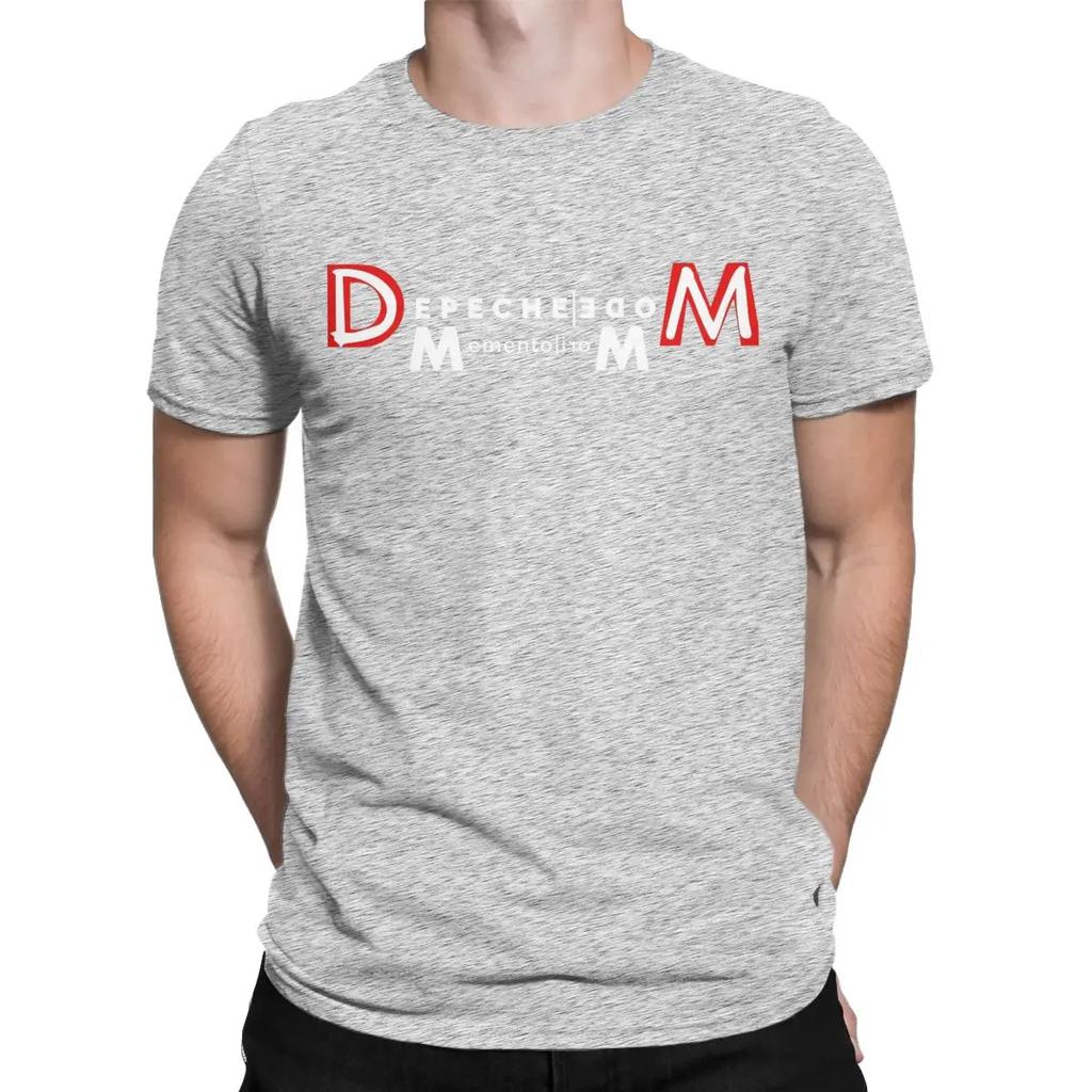 Heren Memento Mori II Depeches Mode Band T-shirts 100% Katoen Kleding Grappige Korte Mouw Ronde Hals T-shirts Cadeau Idee T-shirts