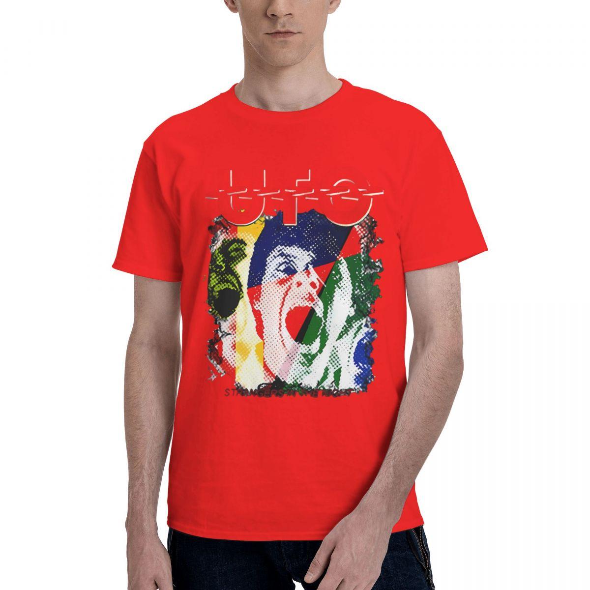 

Funny UFO Print 100 Cotton Casual Breathable Confortable Anime Mens Clothing Deals Mens Tops S