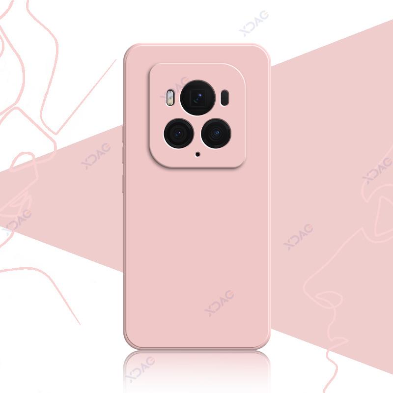 Luxury Double Liner Cover Cases for Honor Magic6 Magic 6 Pro Ultimate 6Pro 6Ultimate 5G Square Liquid Silicone Phone Armor Coque