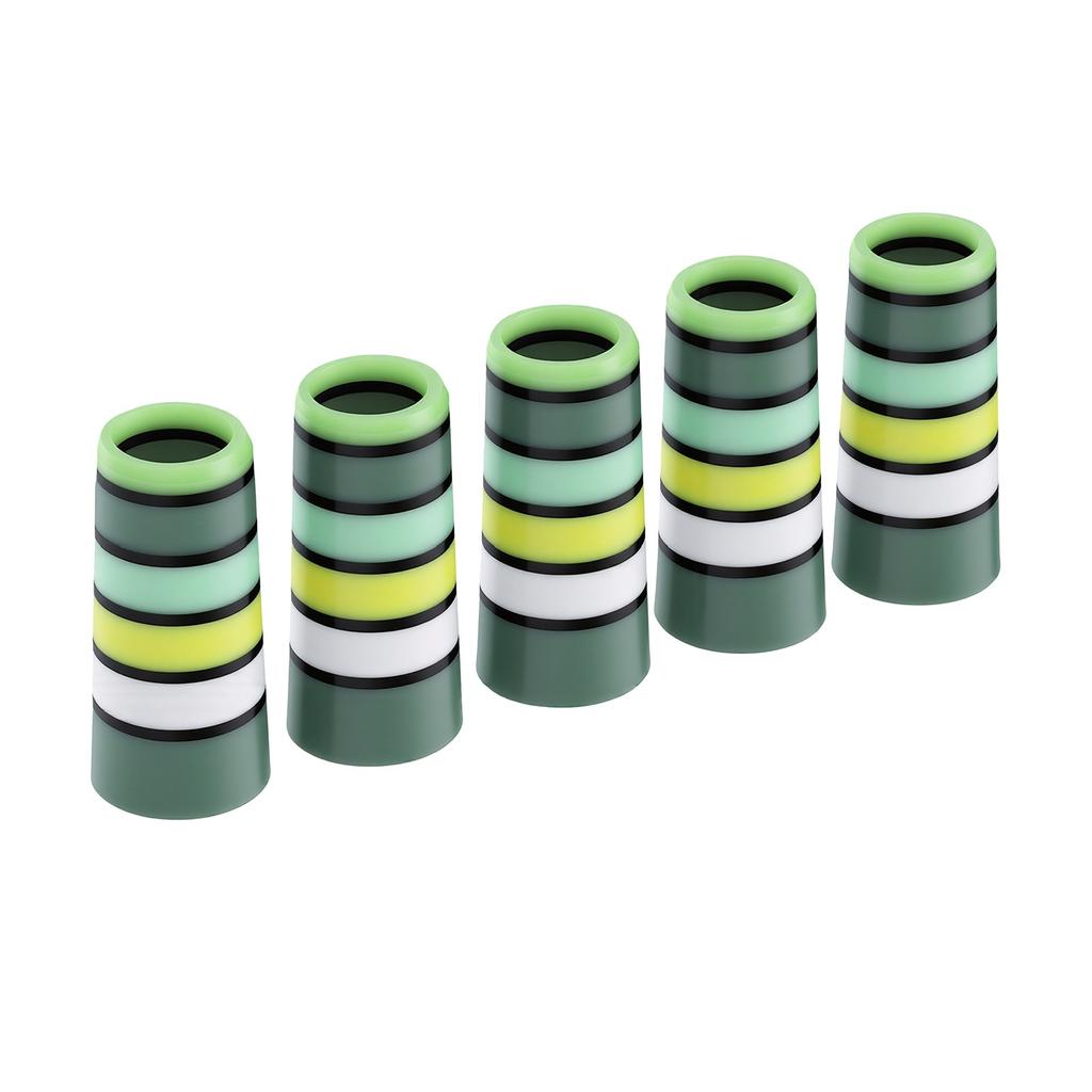 10pcs Iron Ferrules Scratch Proof Plastic Club Ferrules for 0.35 Inch Tapered Steel Shafts Length 1.18in