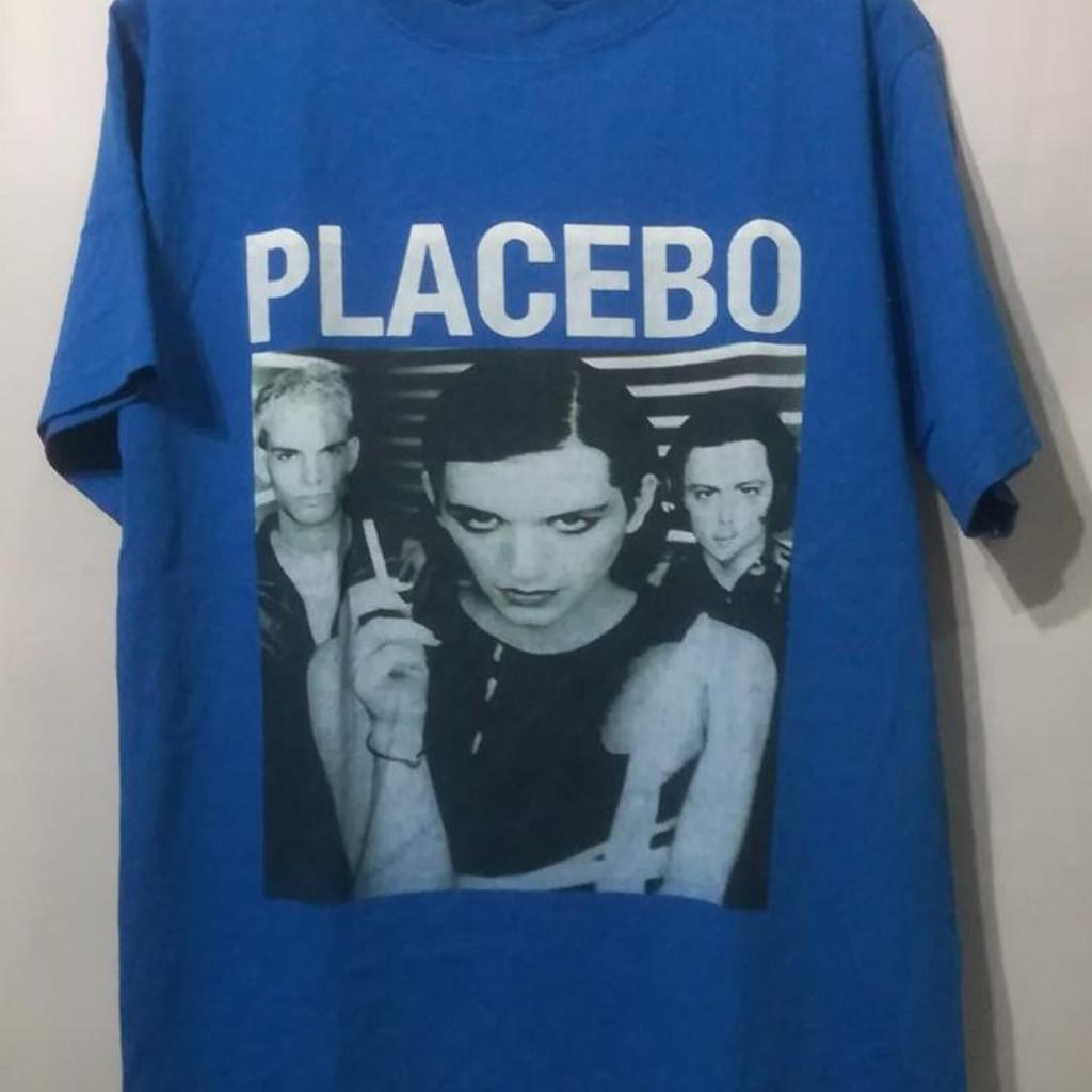 VTG Placebo band blue T-shirt short sleeve All sizes 1F1781 XXXXL