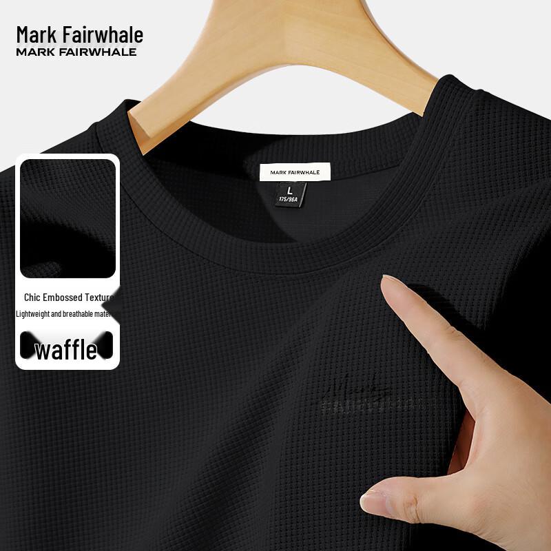 Mark Fairwhale Men's Heavyweight Waffle Knit Short Sleeve T-Shirt