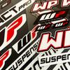 WP Moto Sticker Accessory Laser Rainbow Suspension Modification decoration Motorcycle Waterproof Decal
