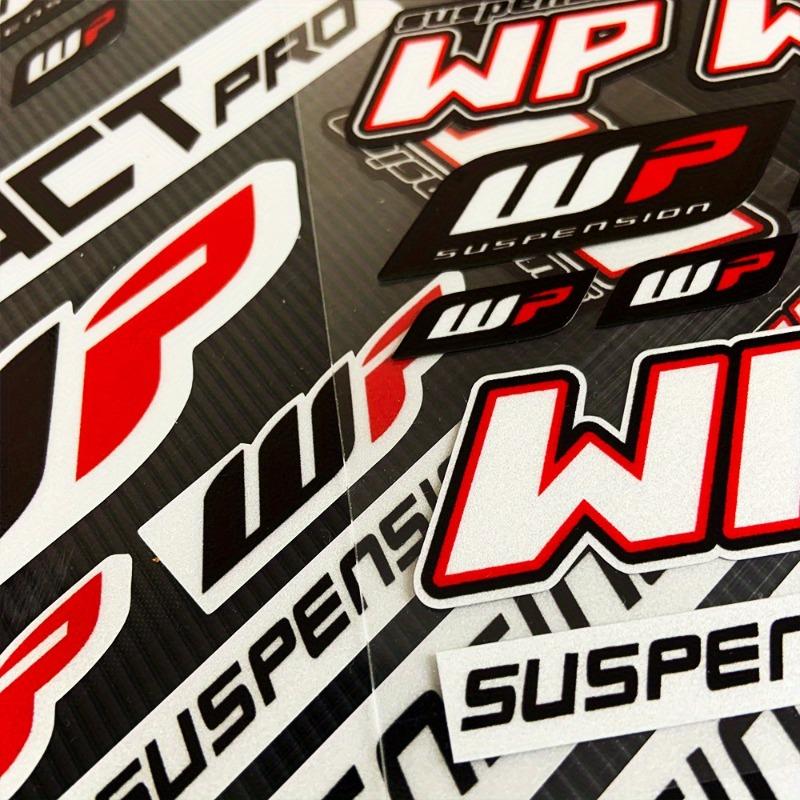 WP Moto Sticker Accessory Laser Rainbow Suspension Modification decoration Motorcycle Waterproof Decal