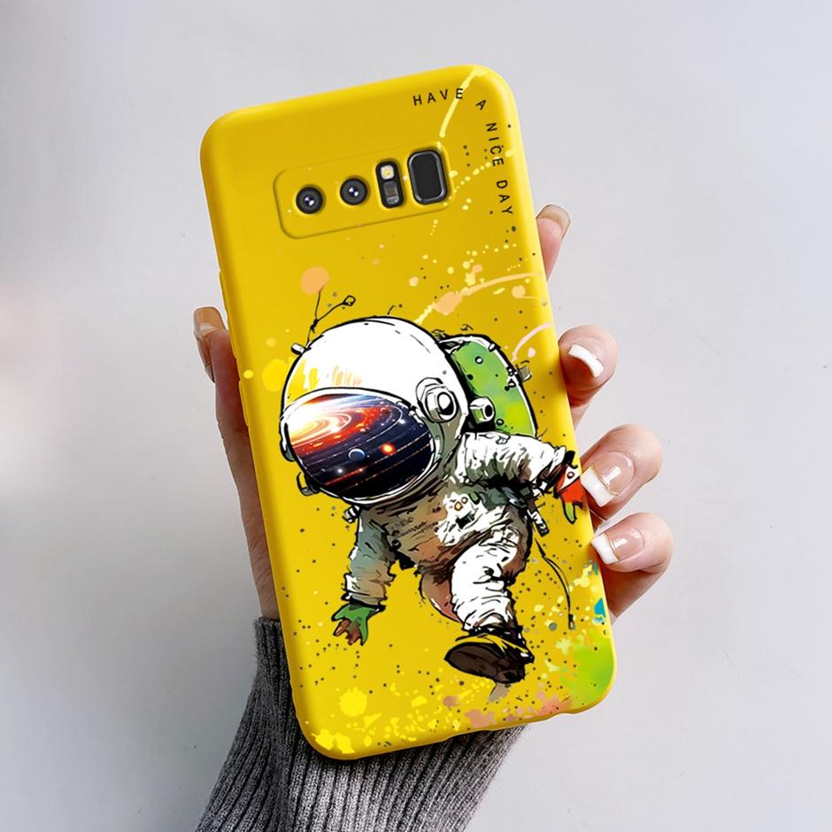 Cases For Samsung Galaxy Note8 Protection Back Covers Soft Silicone Cases For Samsung Note 8 Fashion Cartoon Printed Phone Coque
