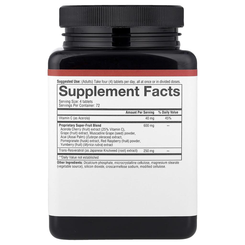Resveratrol, 290 tablets