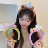 Cute Cartoon Plush Bear Hairband For Women Girls Sweet Hair Ornament Funny Headband Photo Prop Hair Hoop Lovely Hair Accessories