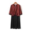 Mom's Elegant Summer Dress - 2026 New Style for Middle-aged & Elderly Women, Short-sleeved & Lightweight Skirt