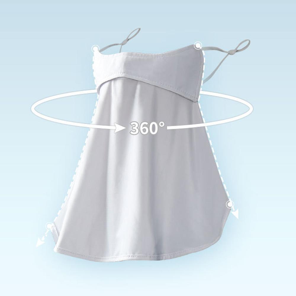 Anti-UV Face Cover Breathable Neck Gaiter Scarf New Ear Hanging Mask