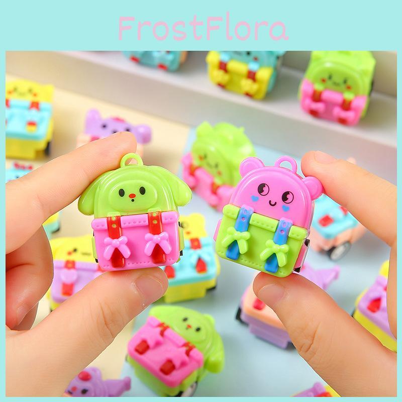 Mini Inertia Cartoon Backpack Design Toy Car For Toddlers And Preschoolers