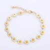 Painted Flower Bracelet Earring Hawaii Beach Necklace Jewelry Suitable for Girls