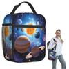 Solar System Space Planets Universe Insulated Lunch Bag for Women Children Portable Food Boxes Thermal Lunch Box Tote