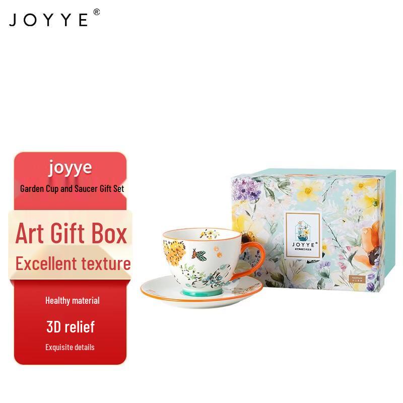 

JOYYE Nordic Garden Ceramic Cup and Saucer Set