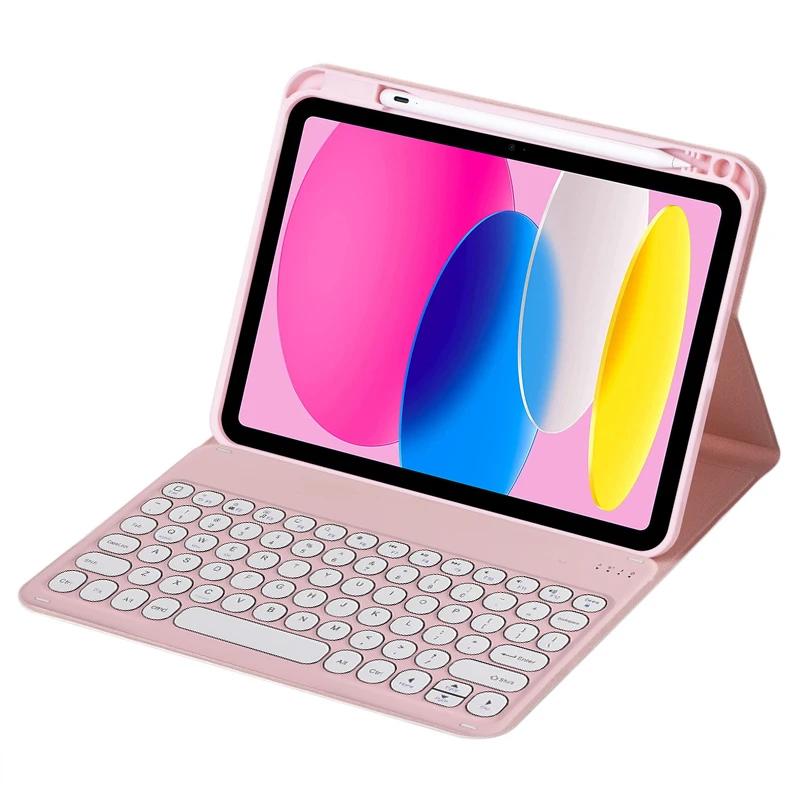 

Keyboard Case for Huawei MatePad SE 11 Inch Cover 2024 Wireless Keyboard for MatePad SE 11 AGS6-W00 W09 Tablet Cover Funda English Keyboard рожевий