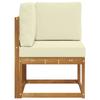 Outdoor Corner Sofa Solid Acacia Wood
