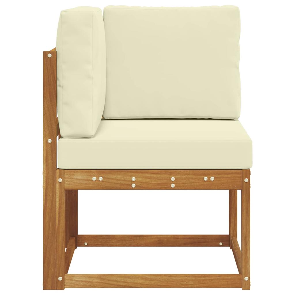 Outdoor Corner Sofa Solid Acacia Wood
