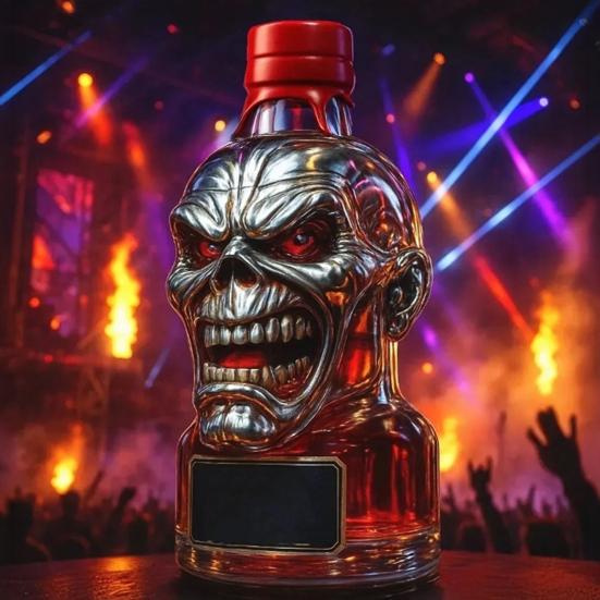 300ML Whiskey Decanter Unique Glass Whiskey Bottle Statue Artistic Liquor Container Iron Lady 50th Anniversary Whisky Gift for Whiskey Lovers