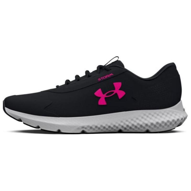 Under Armour Charged Rogue 3 Storm  Black Pink  Women s Sneakers 3025524-002 38
