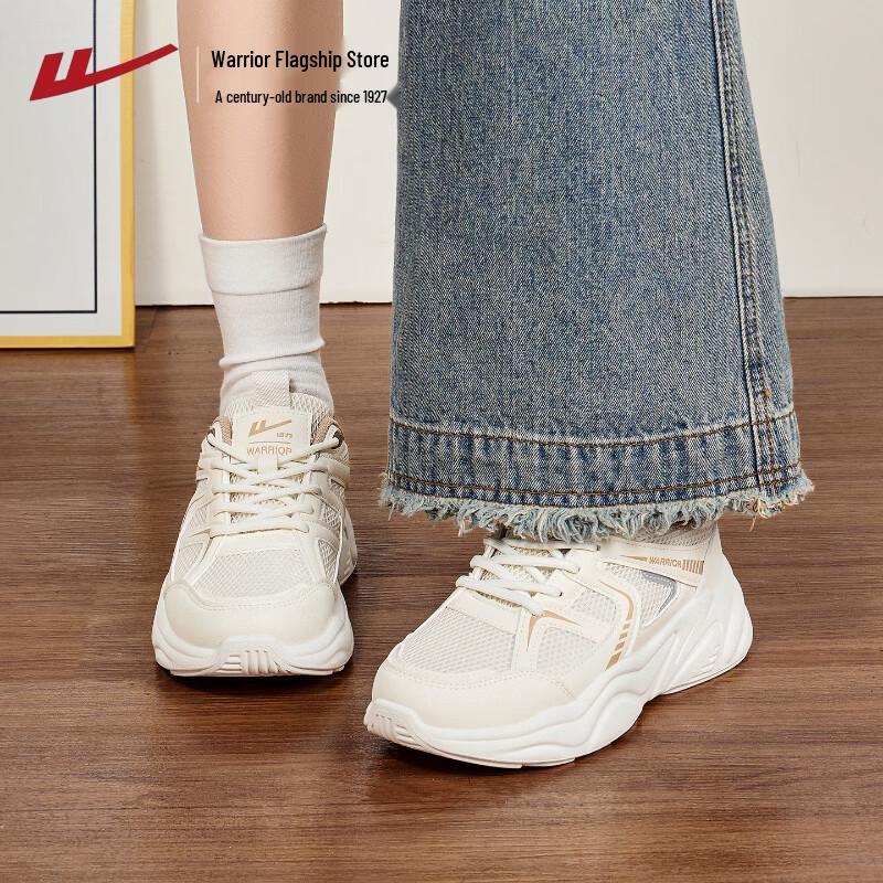 Warrior Women's Breathable Mesh Thick-Soled Casual Dad Shoes