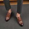 Fashion Business and Casual Men's Leather Shoes Fashion Color Blocking Design Style Outdoor Leisure Party Daily Dates Office Men's Shoes