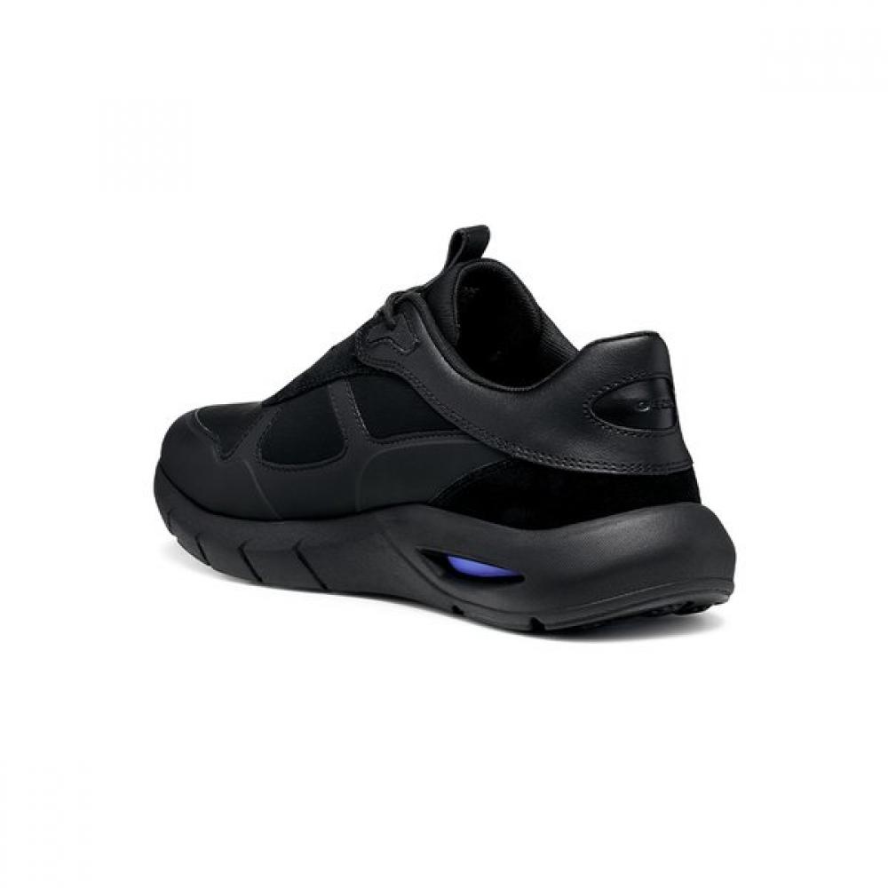 Geox Men S Comfort Air cuShion SneakerS Black 9gxmla5f1S
